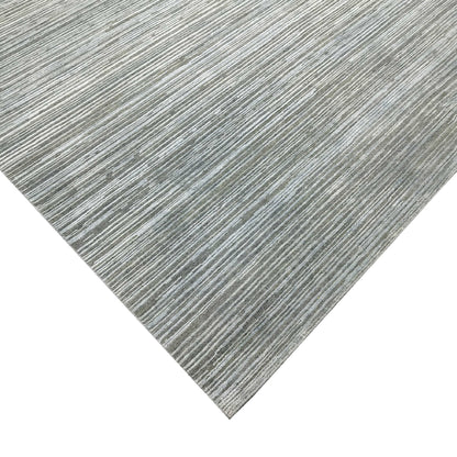 Beige L. Blue , Silk Wool Oxidized Textured Modern Handknotted 7.11x9.11Ft 241x302Cms Area Rug