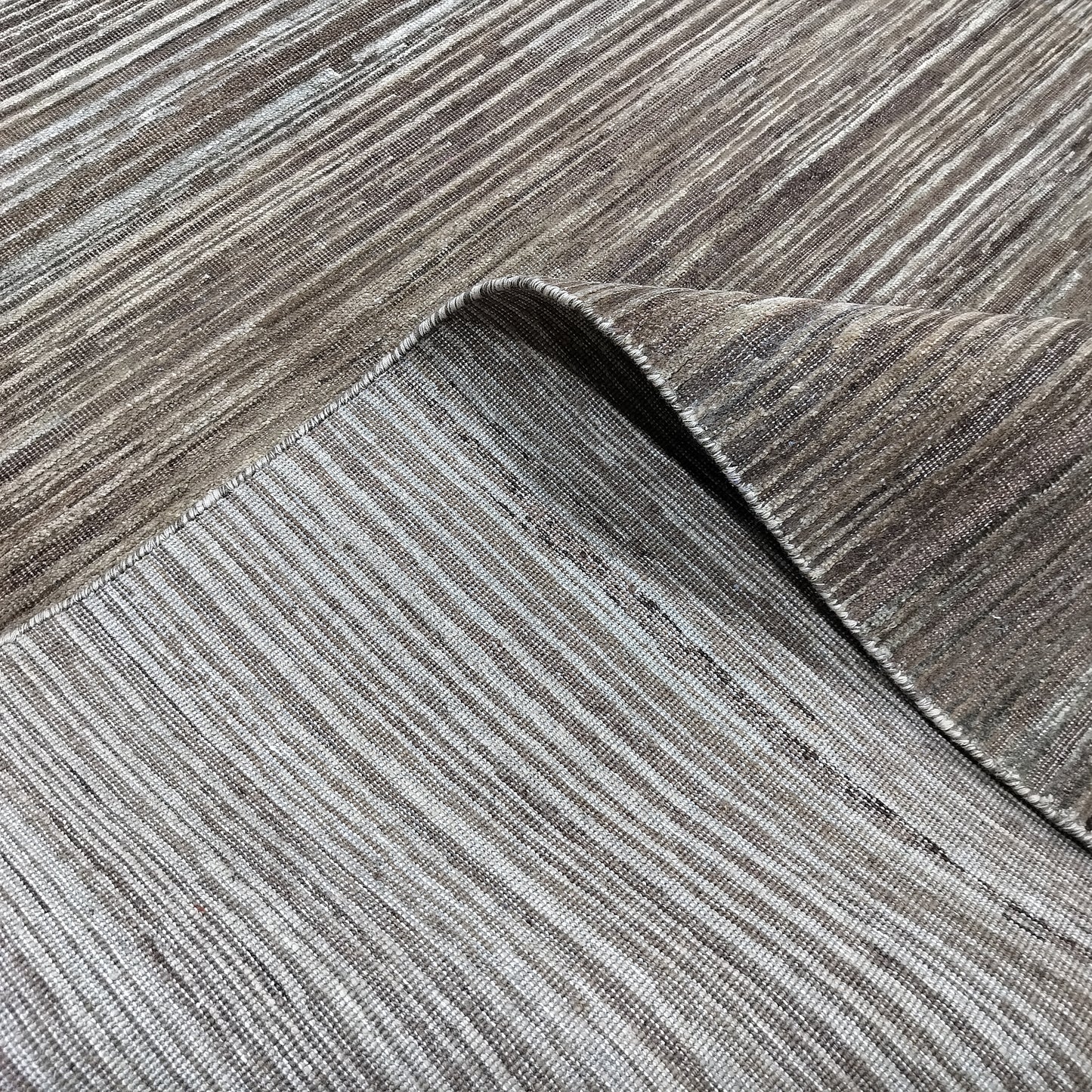 Brown Silk Wool Oxidized Modern Handknotted 9.10x14.2ft 300x432cms Area Rug