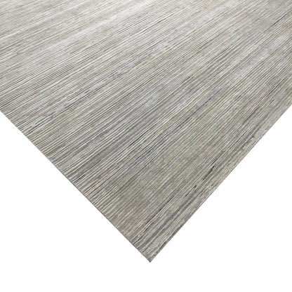 Grey Ivory, Silk Wool Modern Textured Handknotted 8.0x10.6Ft 245x320Cms Area Rug