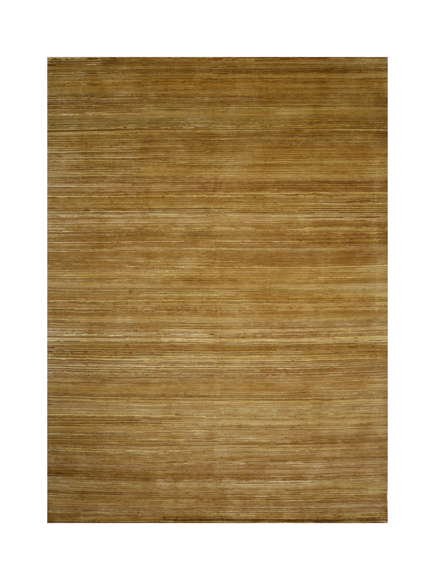 Gold Brown, Silk Wool Regular Modern Textured Handknotted 9.10x14.2Ft 300x431Cms Area Rug