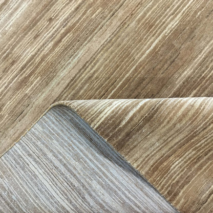 Gold Brown, Silk Wool Regular Modern Textured Handknotted 9.10x14.2Ft 300x431Cms Area Rug