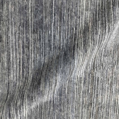 D. Grey Blue, Silk Wool Oxidized Modern Handknotted 6.0x9.2Ft 182x280Cms Area Rug