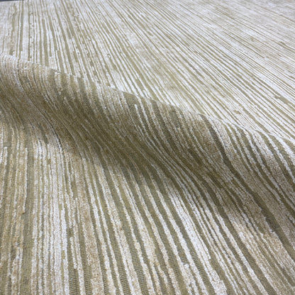 Gold Green Silk Wool Oxidized Modern Handknotted 8.10x12.2ft 269x371cms Area Rug