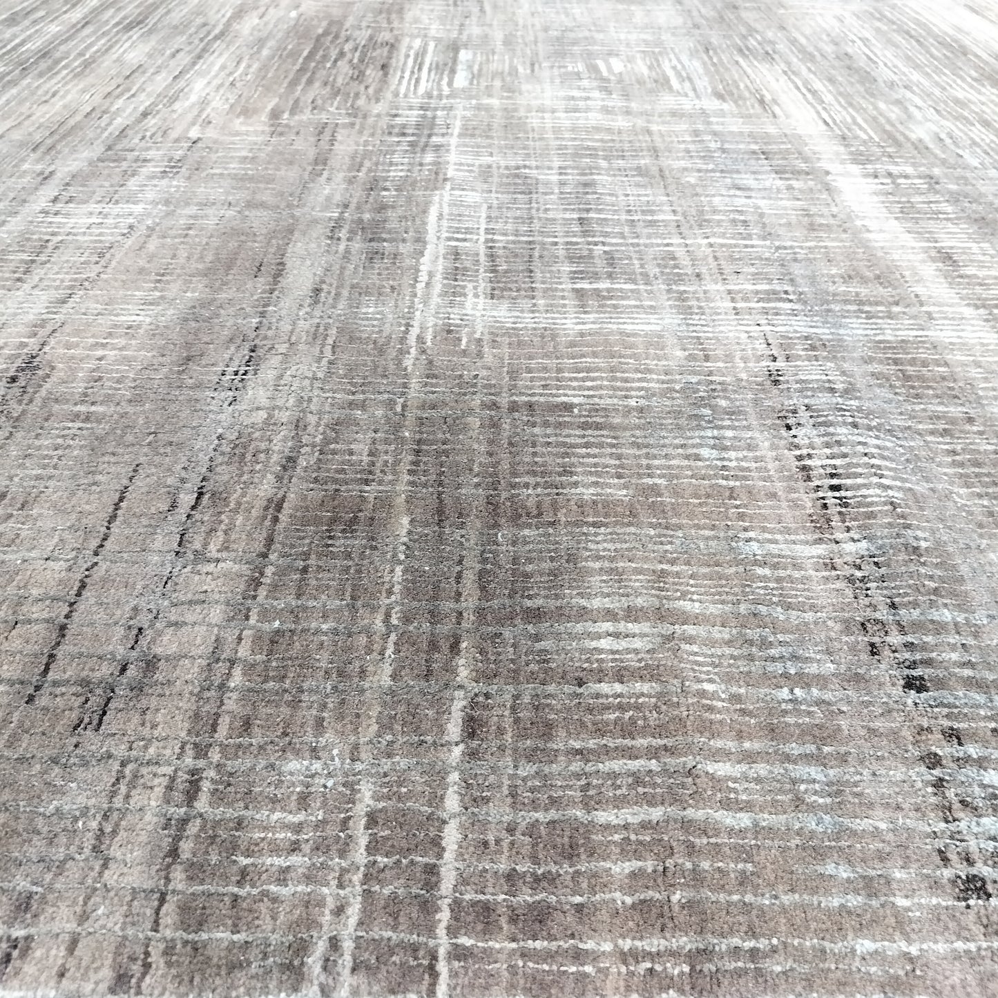 Brown Gold, Silk Wool Regular Modern Handknotted 8.9X12.0 Ft 257X366Cms Area Rug