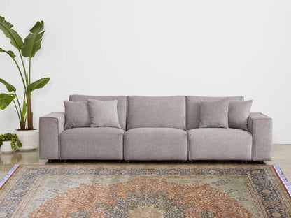 Brown and Red, Pure Silk Regular Pile Traditional Handknotted 8.0x10.0Ft 245x305Cms Area Rug