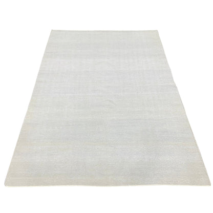 Get trendy with Ivory Silk Plain Grey Kilim 3.11x5.11ft 119x179Cms - Kilims available at Jaipur Oriental Rugs. Grab yours for $99.00 today!