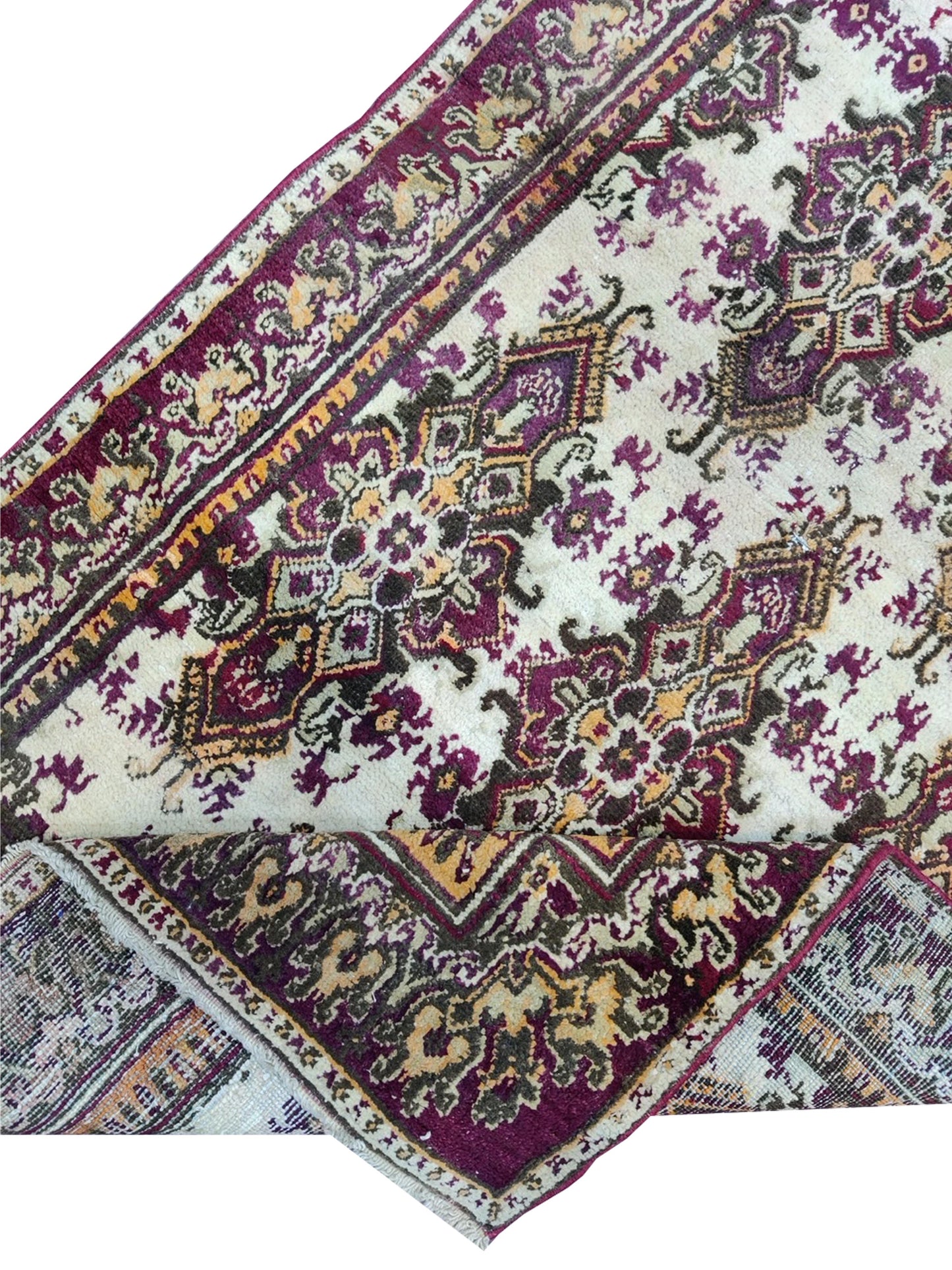 Get trendy with Ivory Red Antique Khotan Handknotted Rug 3.0x5.7ft 91x170cms - Tribal Rugs available at Jaipur Oriental Rugs. Grab yours for $921.25 today!