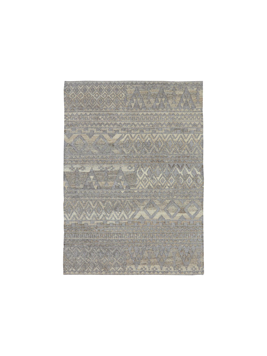 Get trendy with Ivory Brown Silk Scandinavian Kilim - Kilims available at Jaipur Oriental Rugs. Grab yours for $160.00 today!
