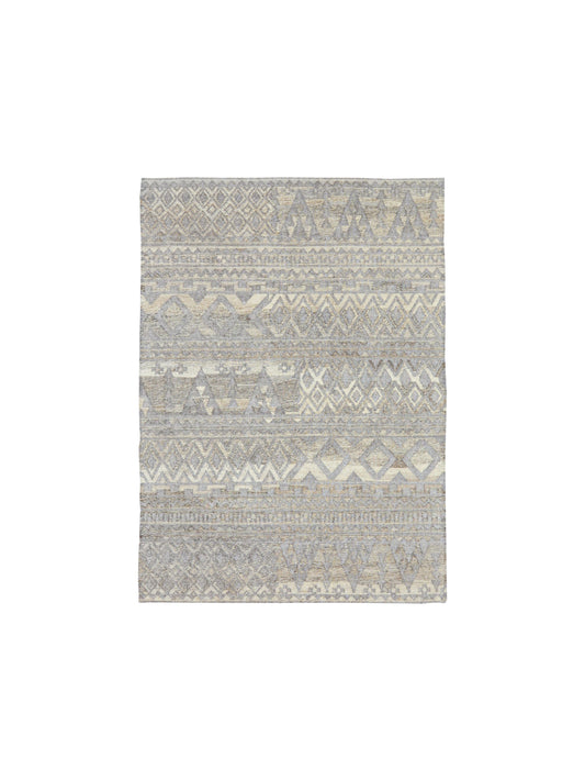 Get trendy with Ivory Silk Scandinavian Kilim 5.5x7.7ft 165x230Cms - Kilims available at Jaipur Oriental Rugs. Grab yours for $165.00 today!