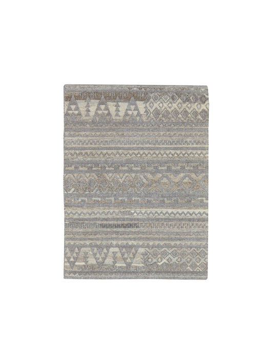 Get trendy with Ivory Silk Scandinavian Kilim 4.9x6.5ft 146x195Cms - Kilims available at Jaipur Oriental Rugs. Grab yours for $120.00 today!