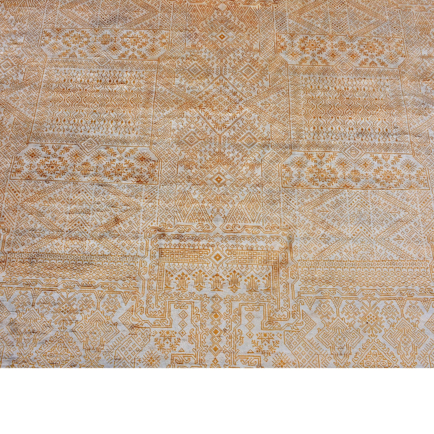 Get trendy with Camel Beige Pure Silk Traditional Handknotted Area Rug 8.0x10.5ft 244x314Cms - Traditional Rugs available at Jaipur Oriental Rugs. Grab yours for $5835.00 today!