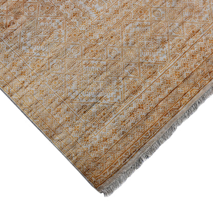 Get trendy with Camel Beige Pure Silk Traditional Handknotted Area Rug 8.0x10.5ft 244x314Cms - Traditional Rugs available at Jaipur Oriental Rugs. Grab yours for $5835.00 today!