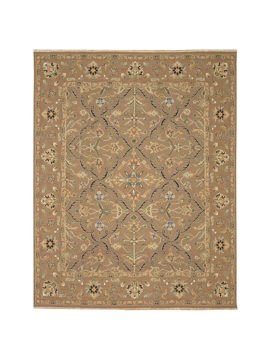 Get trendy with Brown Pure Wool Traditional Soumak Area Rug 8.0x9.11ft 243x302Cms - Traditional Rugs available at Jaipur Oriental Rugs. Grab yours for $799.00 today!