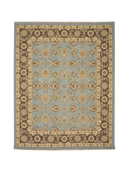 Get trendy with L.Blue Pure Wool Traditional Soumak Area Rug 8.2x10.2ft 248x310Cms - Traditional Rugs available at Jaipur Oriental Rugs. Grab yours for $830.00 today!