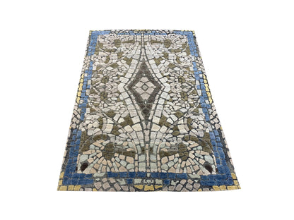 Get trendy with Grey Multi Silk Wool Modern Handknotted Area Rug 3.11x6.4Ft 120x193Cms - Modern Rugs available at Jaipur Oriental Rugs. Grab yours for $1340.00 today!