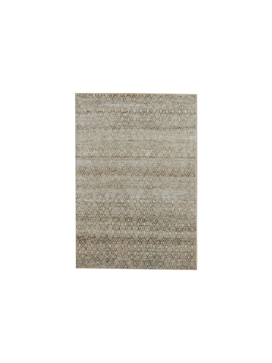 Get trendy with Grey Silk, Wool Modern Area Rug 3.11x6.2ft 120x188Cms - Modern Rugs available at Jaipur Oriental Rugs. Grab yours for $1299.00 today!